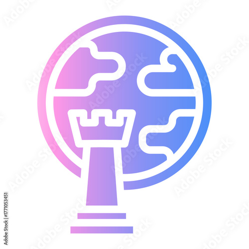 global marketing Gradient icon