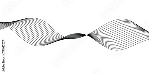 simple black blend line art for banner poster background.