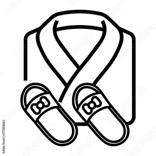 hotel service Line Icon