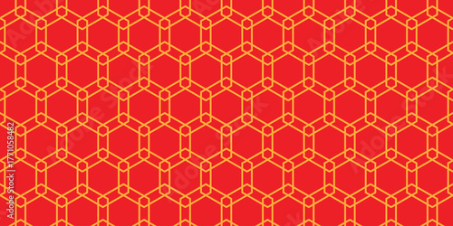 simple orange outline polygon pattern for banner poster background.