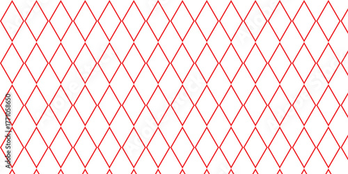 simple red outline rhombus fence pattern for banner poster background.
