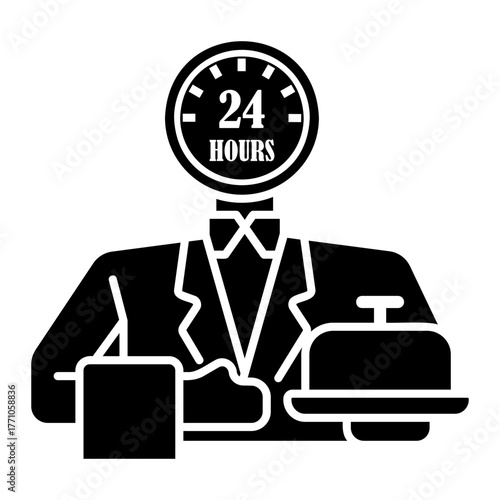 hotel service Solid icon