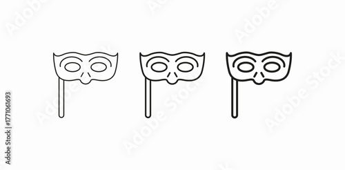 carnival mask icon sign vector
