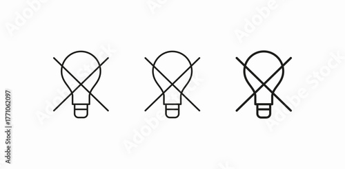 no light icon sign vector