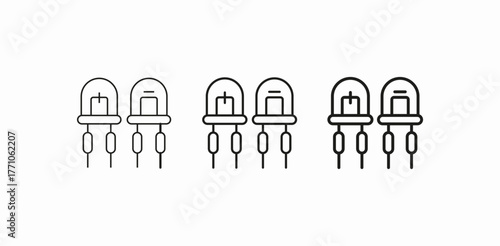 transistors diod icon sign vector