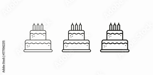 wedding cake icon sign vector