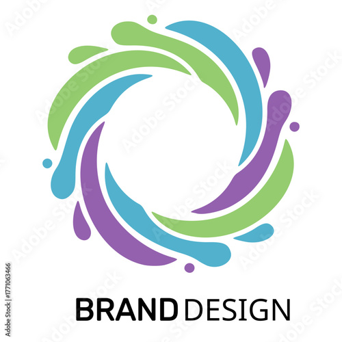 Abstract logo modern and dynamic appearance suitable for company or brand representation