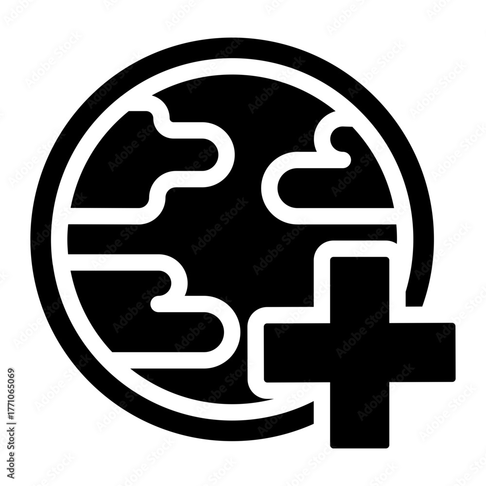 Fototapeta premium humanitarian Solid icon