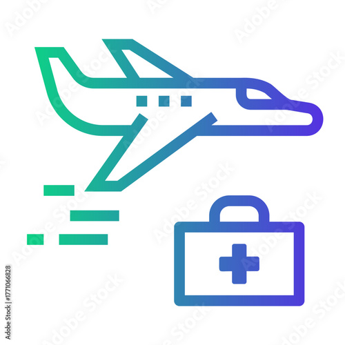 humanitarian Line Gradient Icon