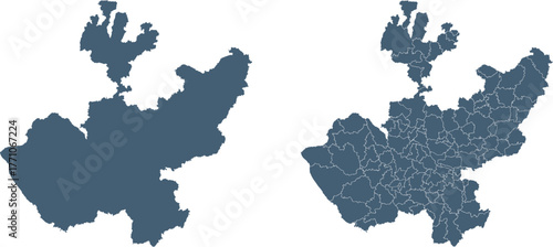 JALISCO Map Outline and Internal Divisions
