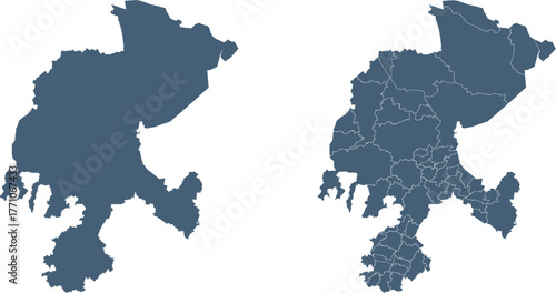 Zacatecas Map Outline and Internal Divisions