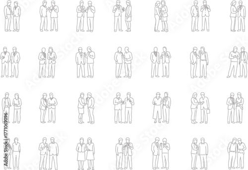 A grid of twenty five ancient chinese calligraphy characters or symbols arranged in five rows and five columns on a white background