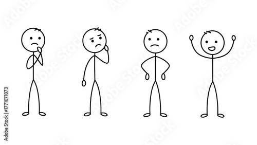 Emotional Stick Figures A Spectrum of Feelings Illustrated