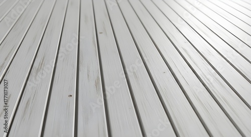 White Painted Wooden Floor Texture, Minimal Clean deck interior Design Background with Soft Light, Blog and Template Background