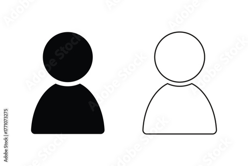 Minimal Name Icon Vector Set