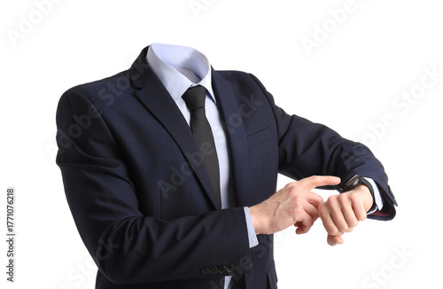 Handsome businessman lookin...