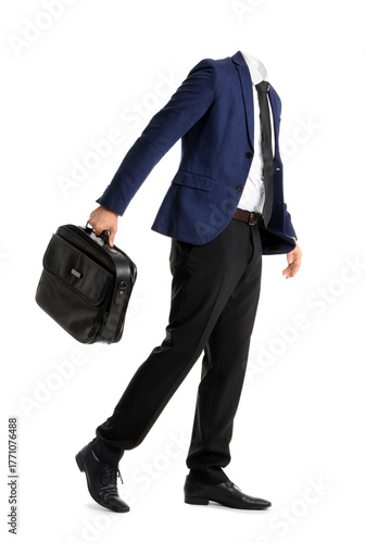 Young businessman with brie...