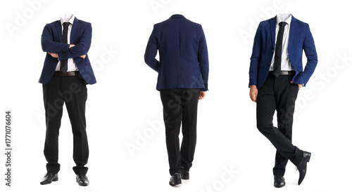 Young businessman on white ...