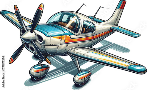 Kind of propeller airplane