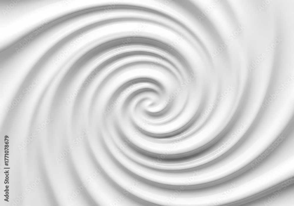 Fototapeta premium Abstract swirling white fabric texture with soft light