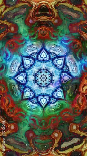 Wallpaper Mural Abstract mandala Wave Animation background Torontodigital.ca