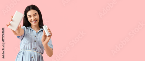 Beautiful young woman with ...