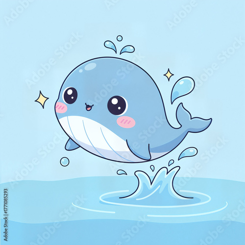 Cute dolphin Kawaii