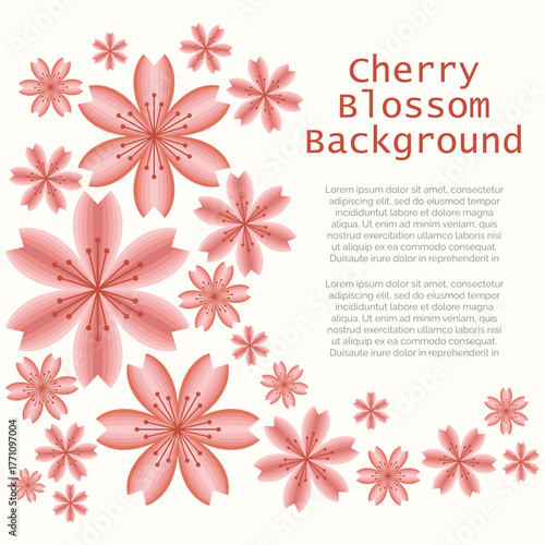 Background of cherry blossoms