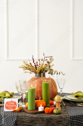 Festive table setting for T...
