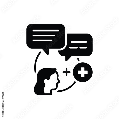 Online Chat Icon. Digital Communication and Messaging Concept