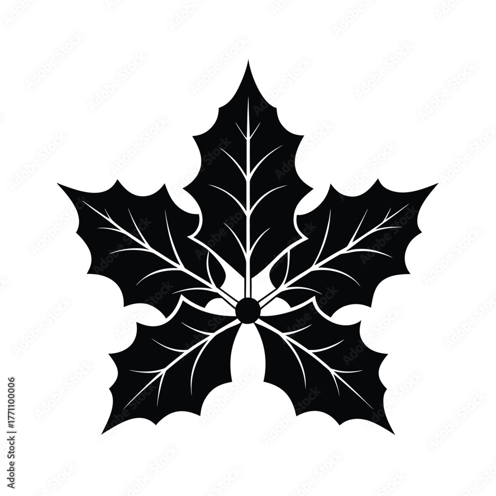 Naklejka premium holly-leaves (1).eps