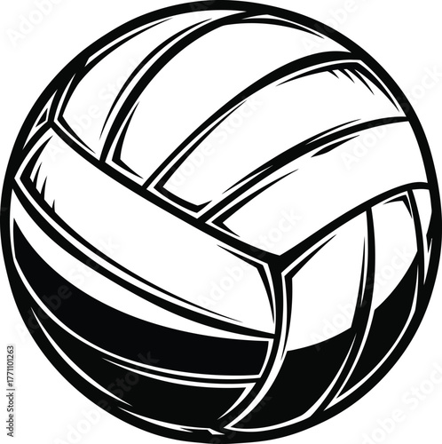 volleyball ball vector