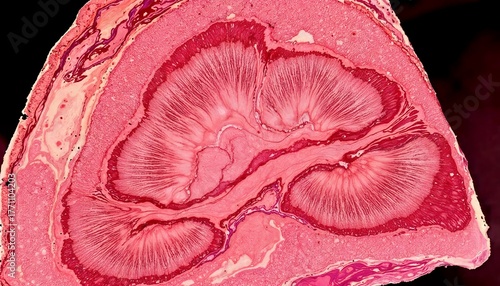Intricate Cross-Section of a Biological Specimen