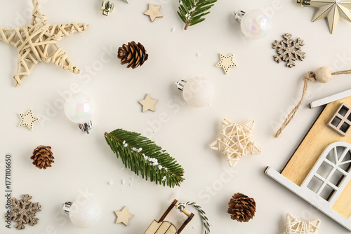 Christmas composition with ...