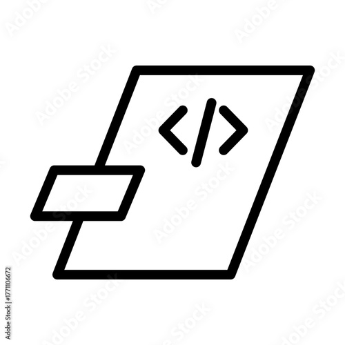 Slanted Code Outline
