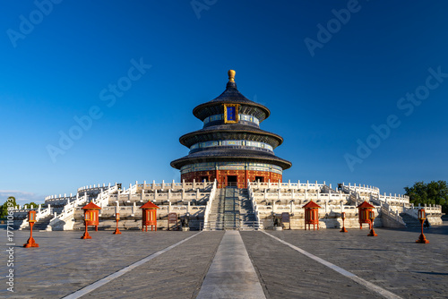 The Temple of Heaven with clear blue sky in Beijing