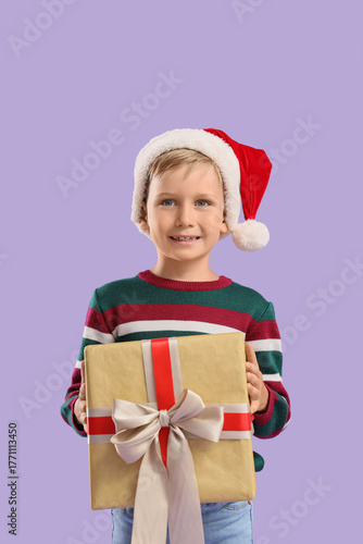 Cute happy little boy in Sa...