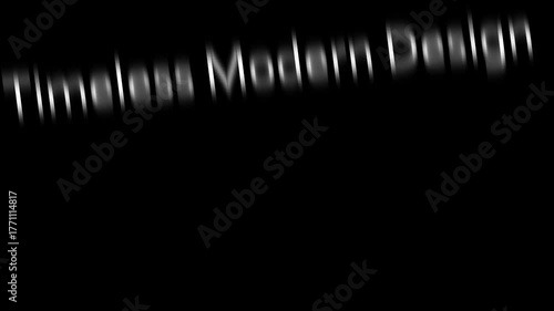 Abstract black and white striped pattern with a futuristic design style