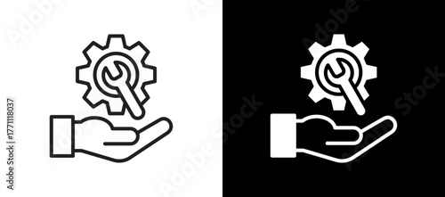 Technical Service blackwhite icon