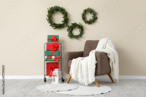 Interior of living room wit...