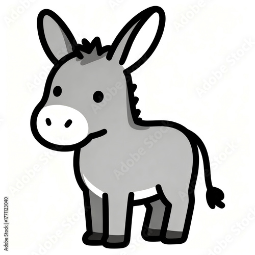 donkey cartoon coloring page