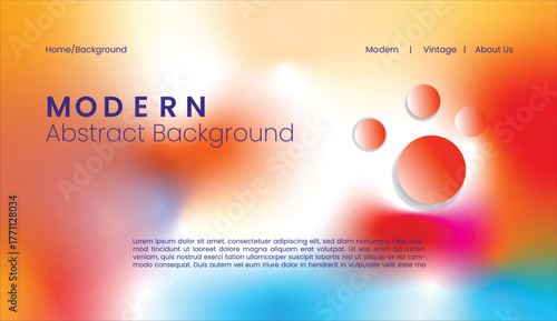 Blurred backgrounds set with modern abstract blurred color gradient patterns. Smooth templates collection for brochures, posters, banners, flyers and cards. Vector illustration.