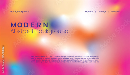 Blurred backgrounds set with modern abstract blurred color gradient patterns. Smooth templates collection for brochures, posters, banners, flyers and cards. Vector illustration.