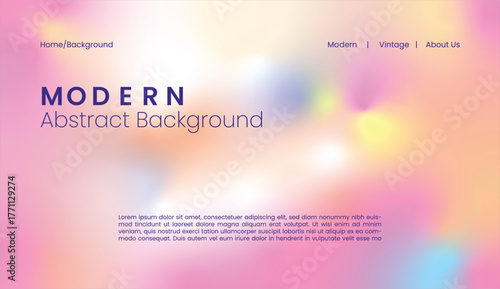 Blurred backgrounds set with modern abstract blurred color gradient patterns. Smooth templates collection for brochures, posters, banners, flyers and cards. Vector illustration.