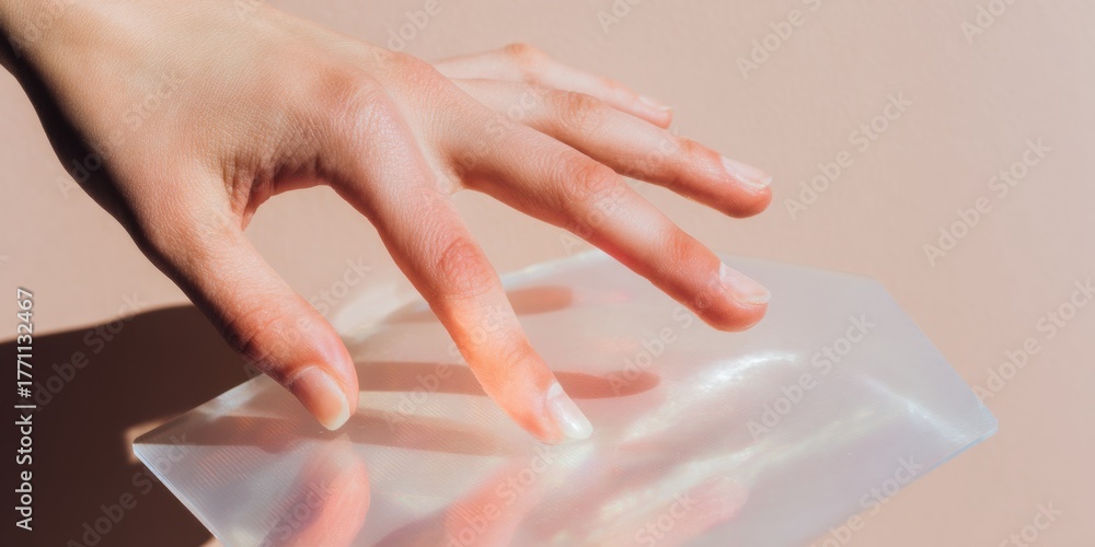 © Ryzhkov - Premium Human AI Interaction Modern Hand Brushing Holographic Surface with Aurora Glow for Innovative Tech Marketing Content © Ryzhkov - Premium Human AI Interaction Modern Hand Brushing Holographic Surface with Aurora Glow for Innovative Tech Marketing Content