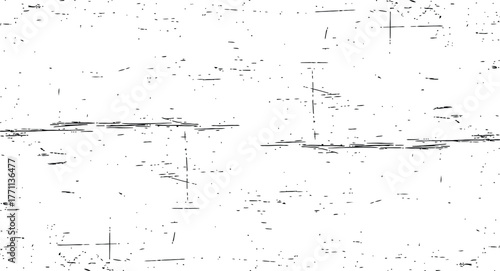 Black and White Seamless Grunge Scratches Texture Vector Overlay Abstract Distressed Dirty Noise Background Design Element