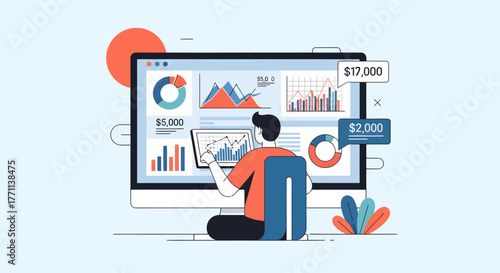 Financial Analysis Dashboard Data Visualization for Business Growth and Insights
