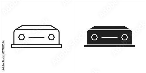 Network attached storage icon, representing the data storage device
