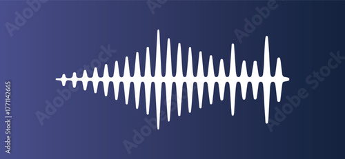 Abstract Sound Wave or Pulsating Energy Symbol