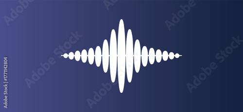 Abstract Sound Wave or Pulsating Energy Symbol
